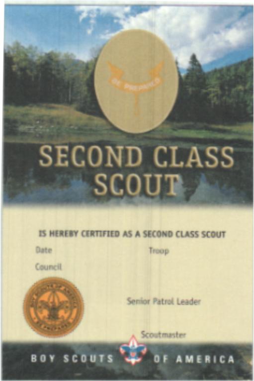 Second Class Card